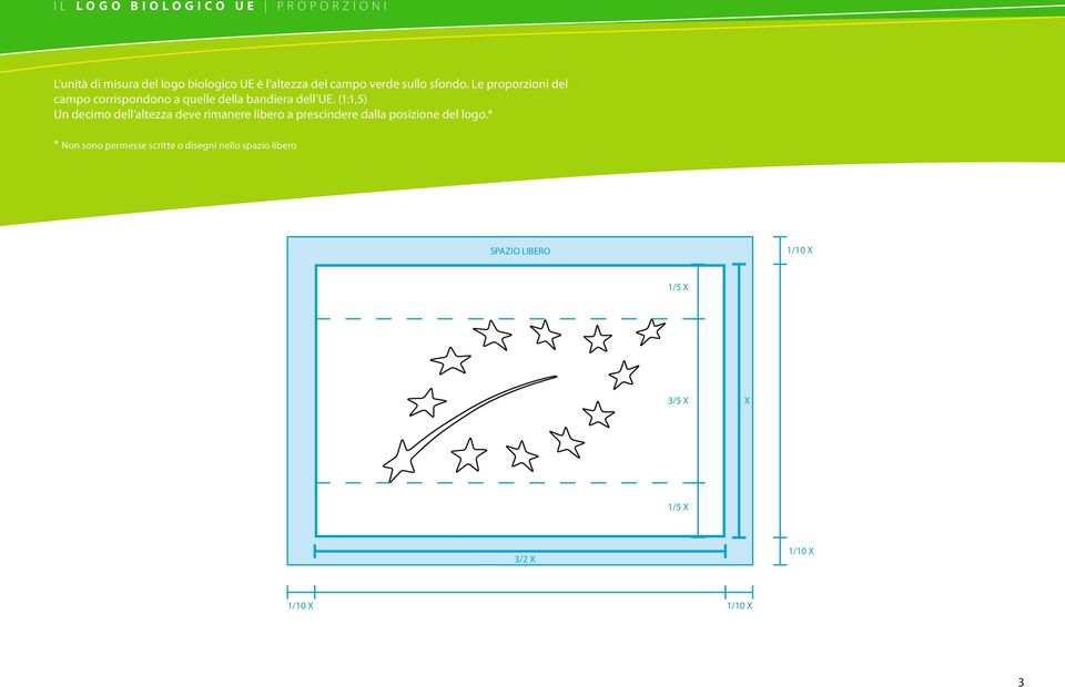 (1:1,5) Un decimo dell altezza deve rimanere libero a prescindere dalla posizione del logo.