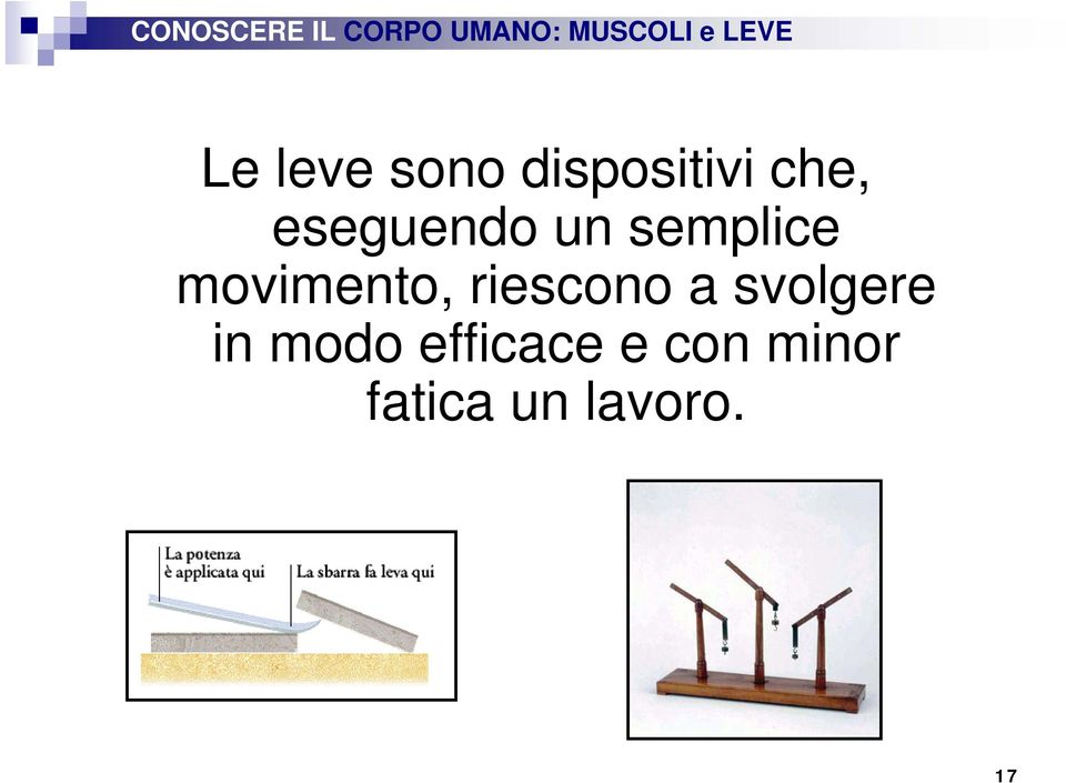 semplice movimento, riescono a svolgere in