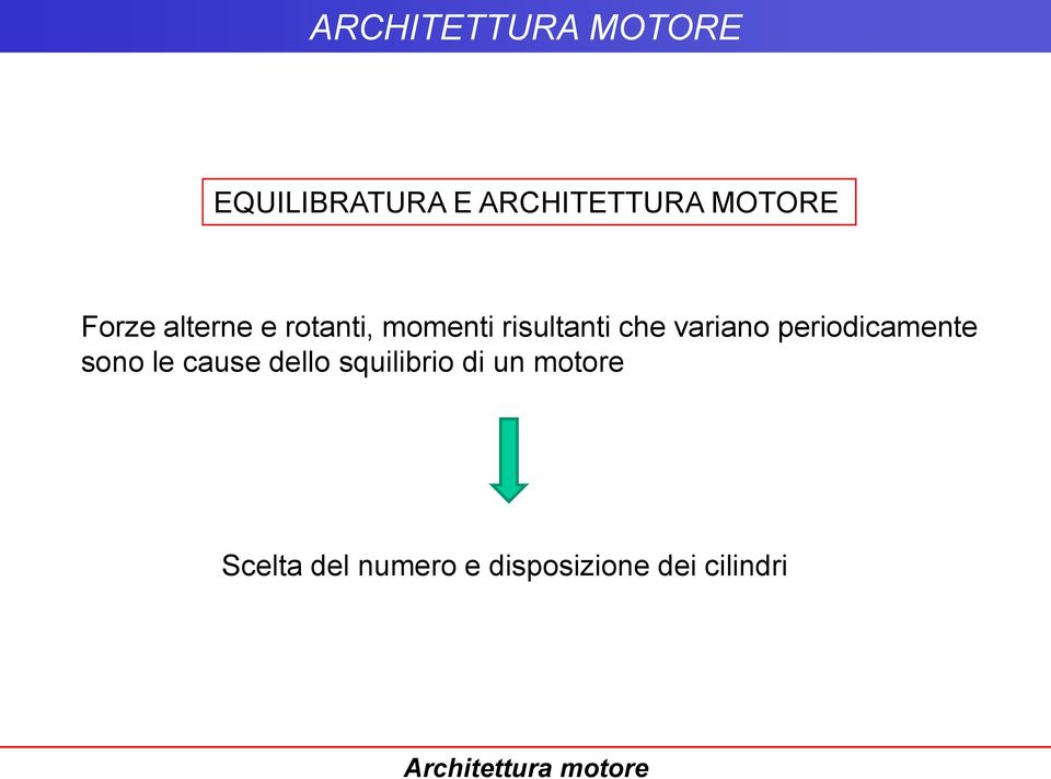 periodicamente sono le cause dello squilibrio di un