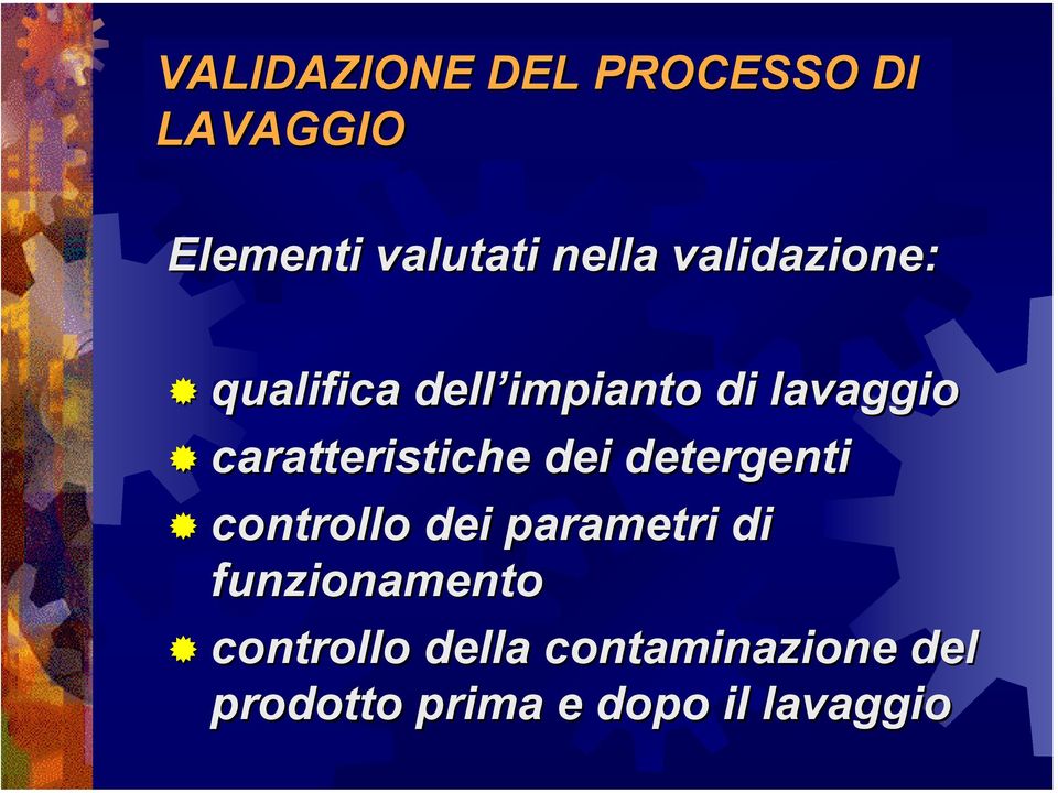 caratteristiche dei detergenti controllo dei parametri di