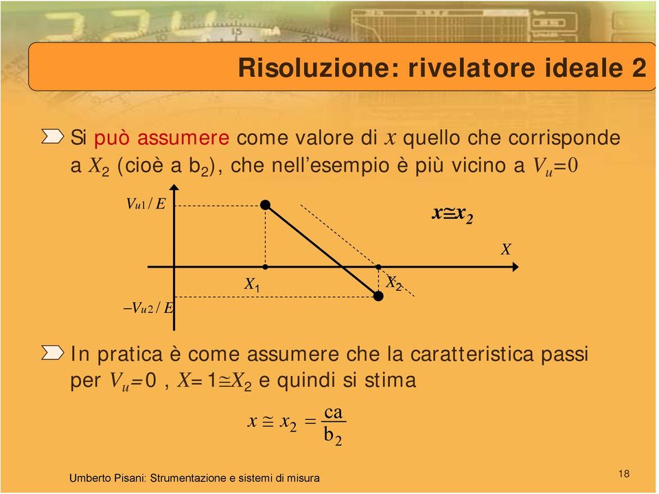 Vu / X 1 X In pti è ome ssumee he l tteisti pssi pe 0, X1 X