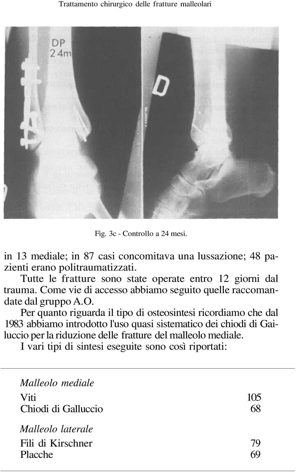 Come vie di accesso abbiamo seguito quelle raccomandate dal gruppo A.O.