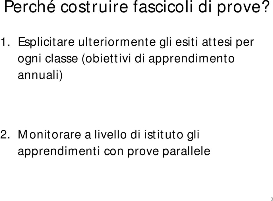 classe (obiettivi di apprendimento annuali) 2.