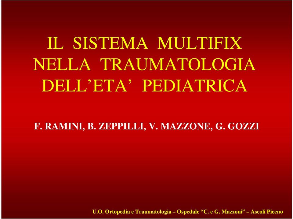 PEDIATRICA F. RAMINI, B.