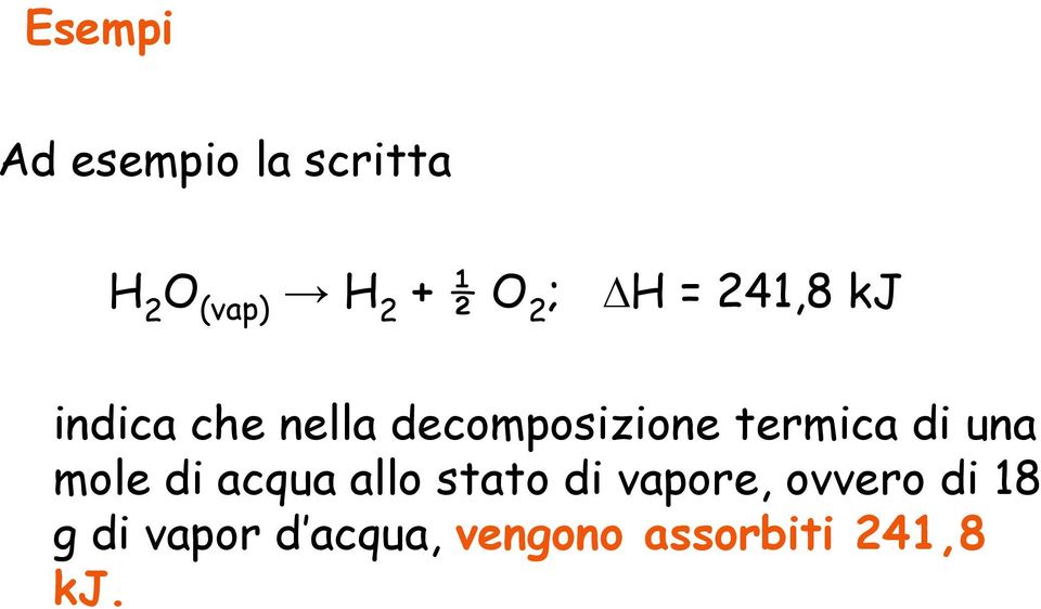 termica di una mole di acqua allo stato di vapore,