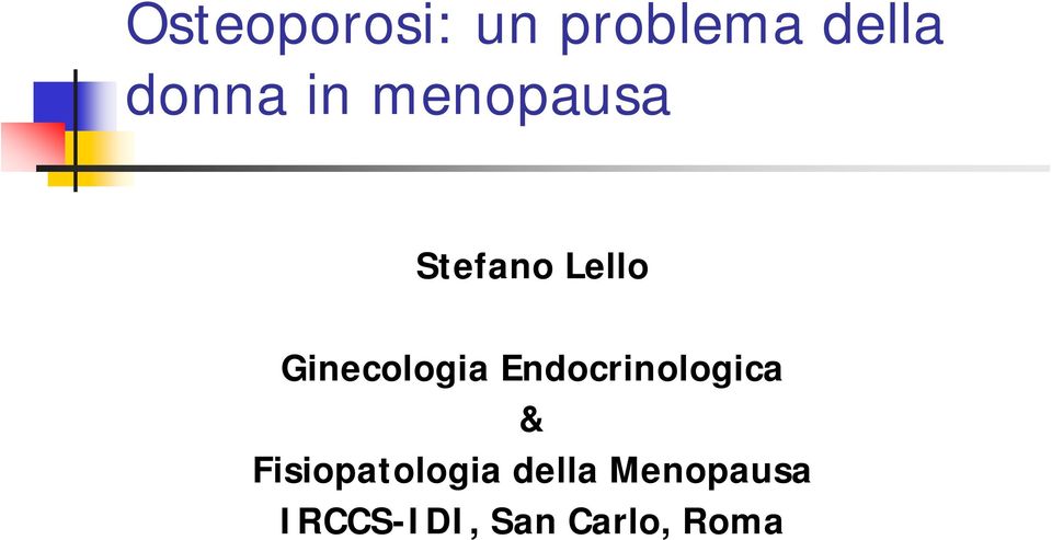 Ginecologia Endocrinologica &