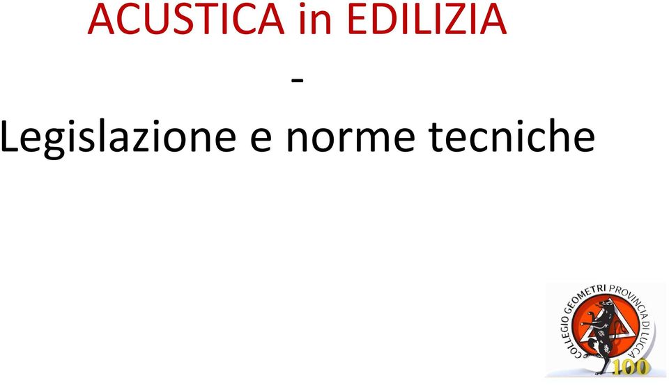 Legislazione