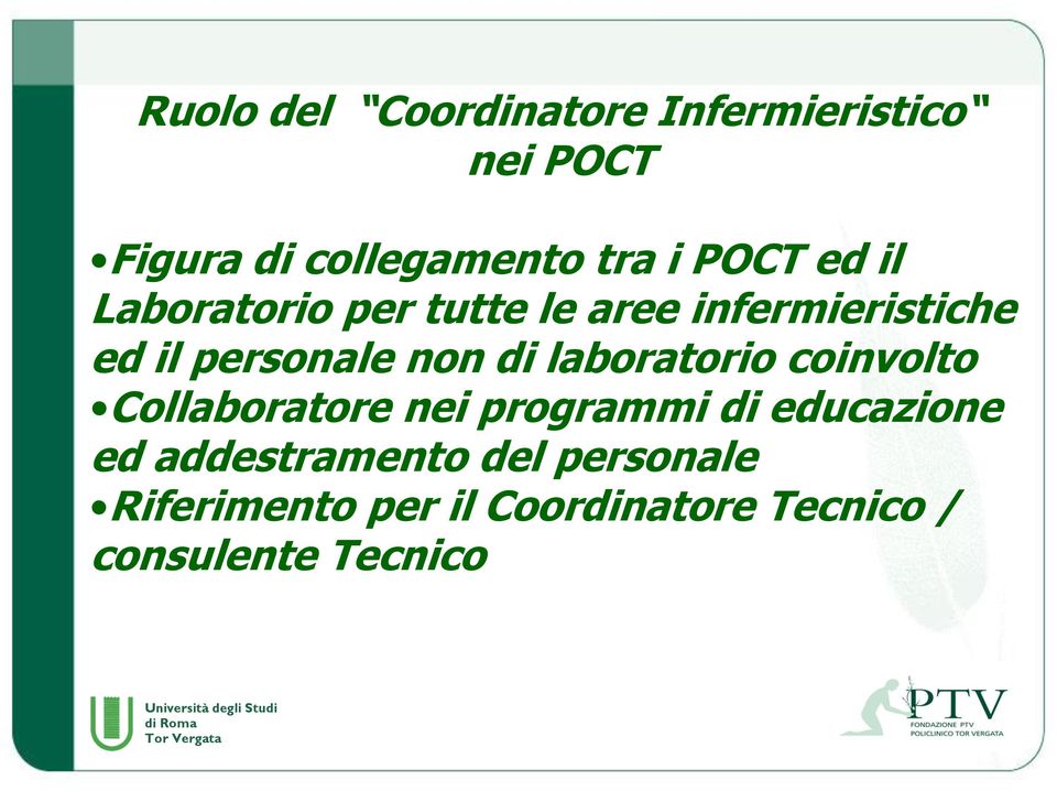 di laboratorio coinvolto Collaboratore nei programmi di educazione ed