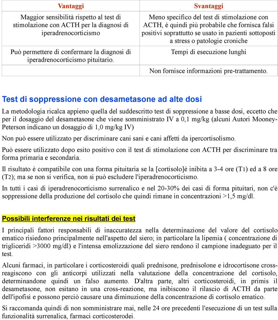 esecuzione lunghi Non fornisce informazioni pre-trattamento.