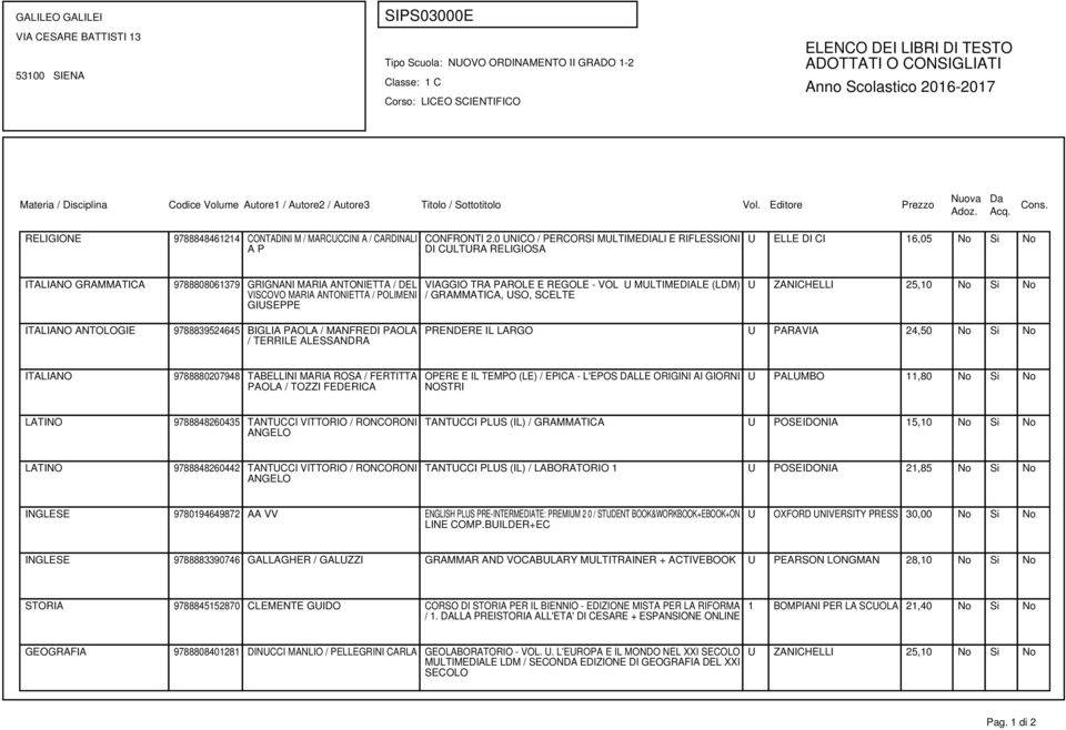 GIUSEPPE VIAGGIO TRA PAROLE E REGOLE - VOL U MULTIMEDIALE (LDM) / GRAMMATICA, USO, SCELTE U ZANICHELLI 25,10 No Si No ITALIANO ANTOLOGIE 9788839524645 BIGLIA PAOLA / MANFREDI PAOLA / TERRILE