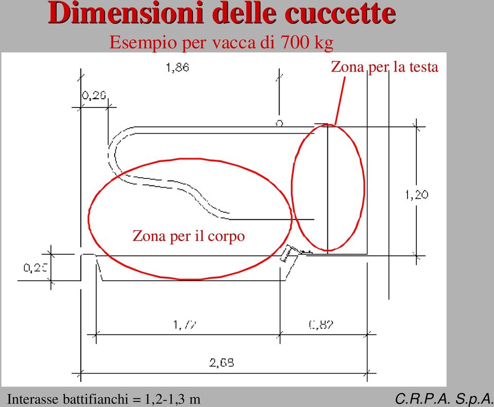 Zona per la testa Zona per il