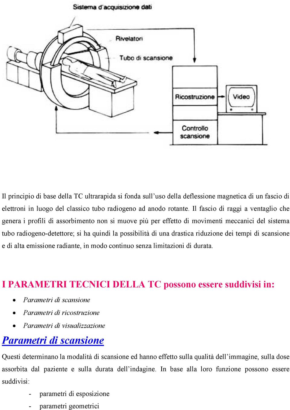 drastica riduzione dei tempi di scansione e di alta emissione radiante, in modo continuo senza limitazioni di durata.