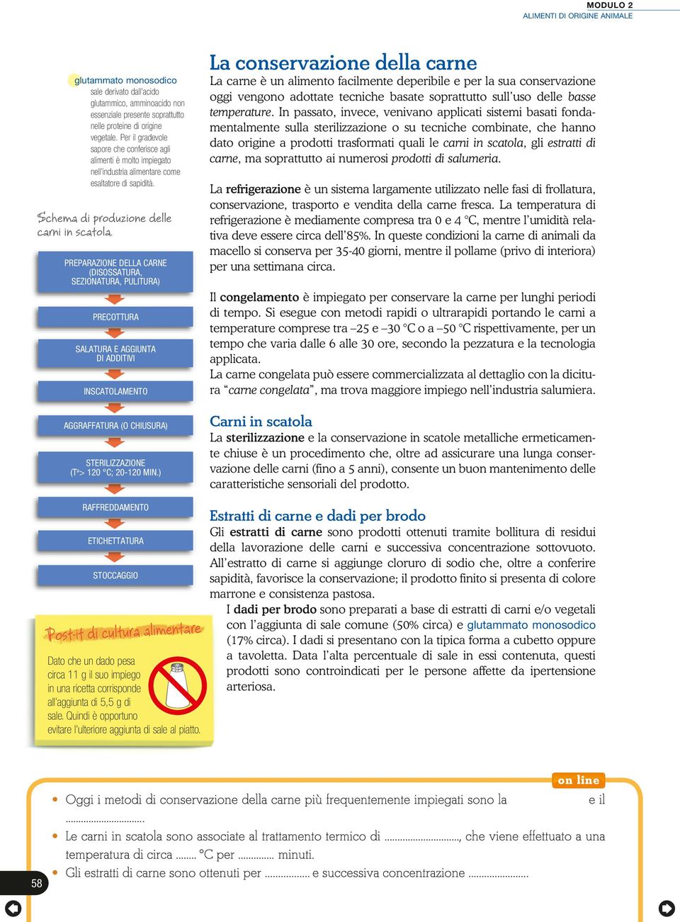 PREPARAZIONE DELLA CARNE (DISOSSATURA, SEZIONATURA, PULITURA) PRECOTTURA SALATURA E AGGIUNTA DI ADDITIVI INSCATOLAMENTO AGGRAFFATURA (O CHIUSURA) STERILIZZAZIONE (T a > 120 C; 20-120 MIN.