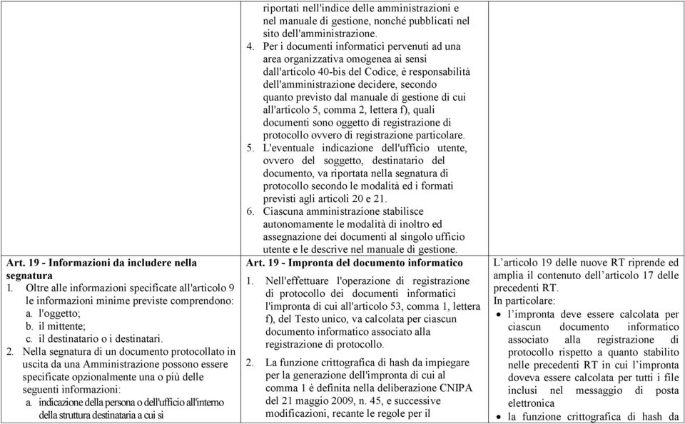 indicazione della persona o dell'ufficio all'interno della struttura destinataria a cui si riportati nell'indice delle amministrazioni e nel manuale di gestione, nonché pubblicati nel sito