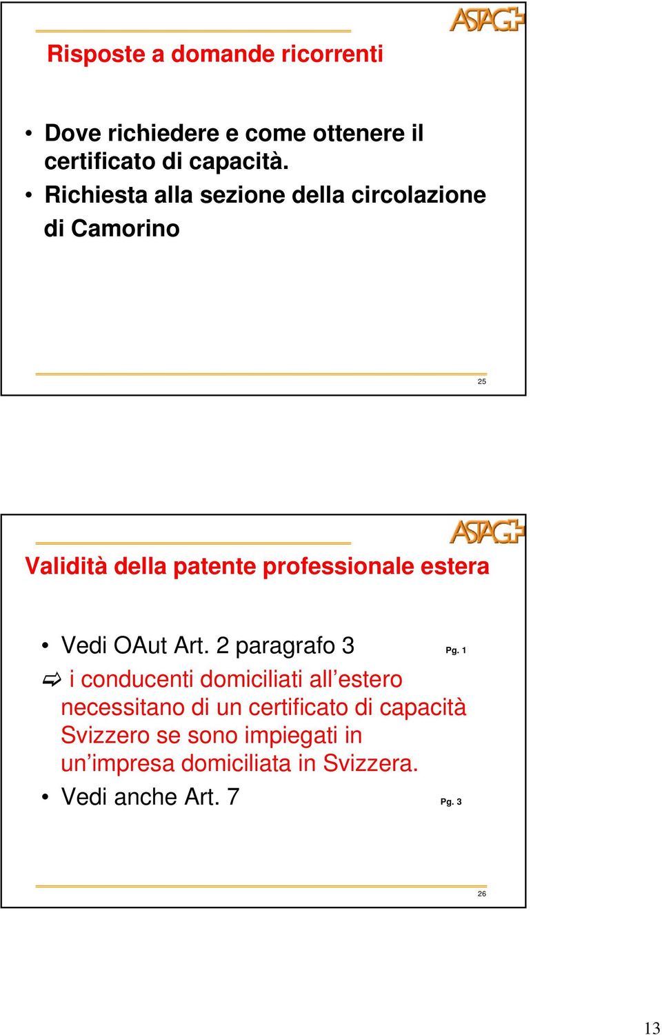 estera Vedi OAut Art. 2 paragrafo 3 Pg.