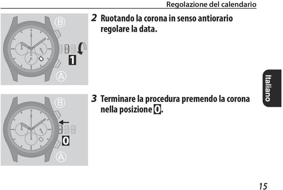 regolare la data.