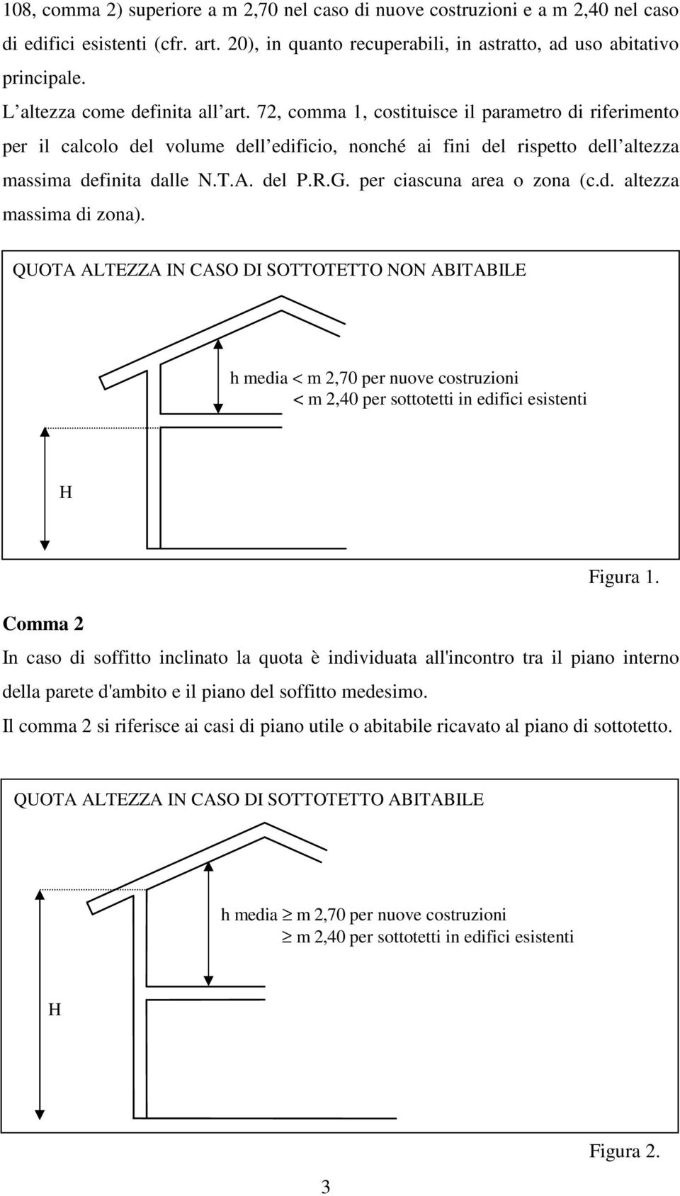 del P.R.G. per ciascuna area o zona (c.d. altezza massima di zona).