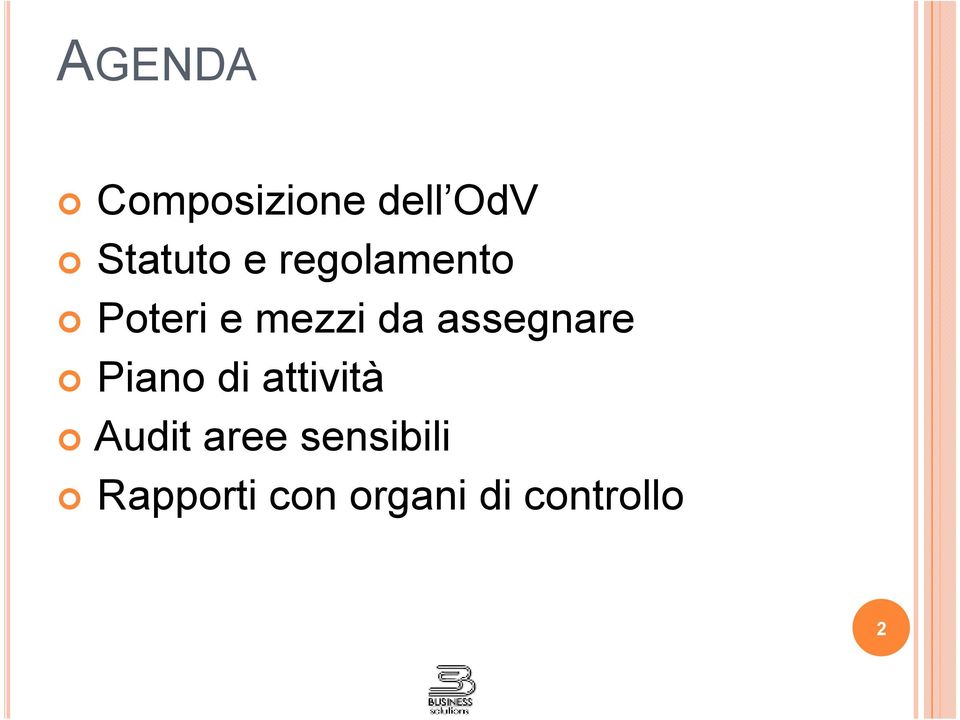 assegnare Piano di attività Audit