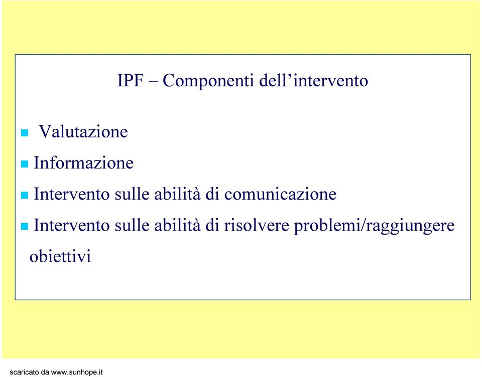 abilità di comunicazione Intervento sulle