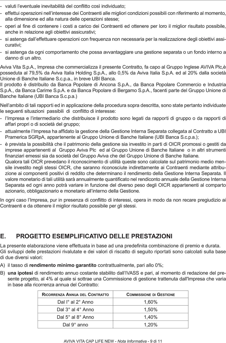 assicurativi; - si astenga dall effettuare operazioni con frequenza non necessaria per la realizzazione degli obiettivi assicurativi; - si astenga da ogni comportamento che possa avvantaggiare una