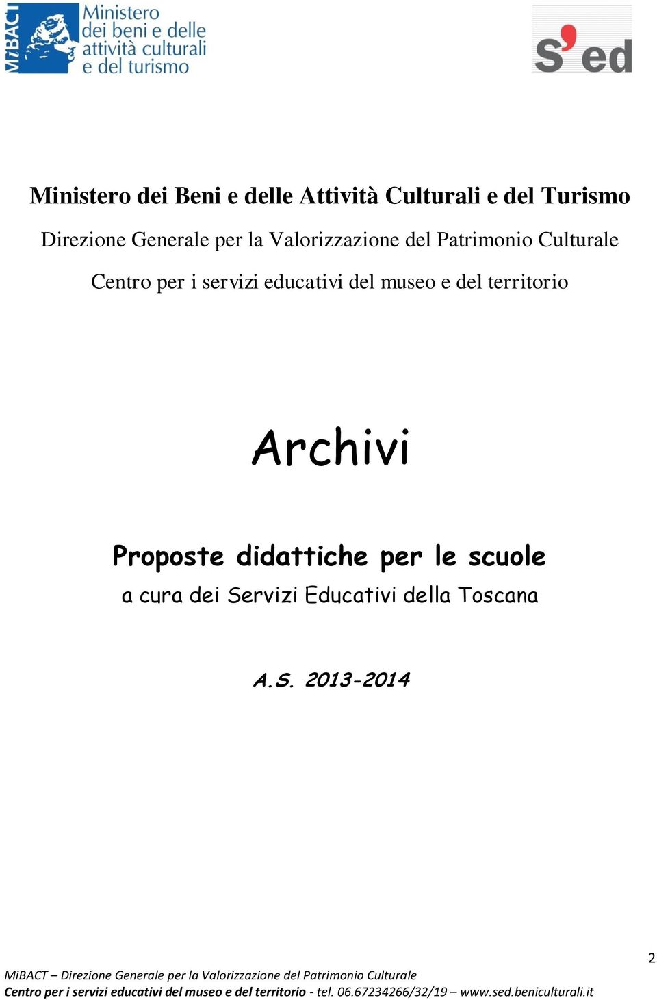 servizi educativi del museo e del territorio Archivi Proposte