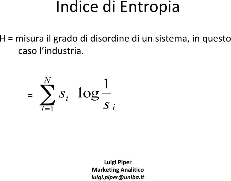 sistema, in questo caso l