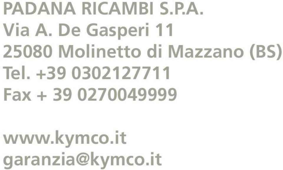 Mazzano (BS) Tel.