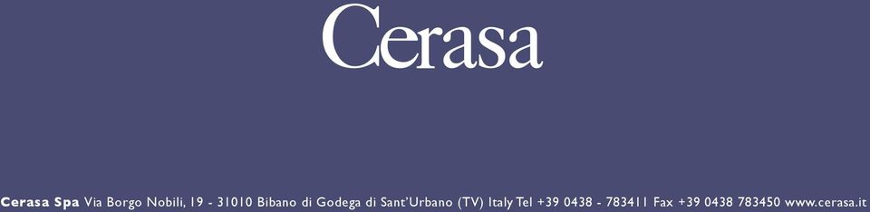 Urbano (TV) Italy Tel +39