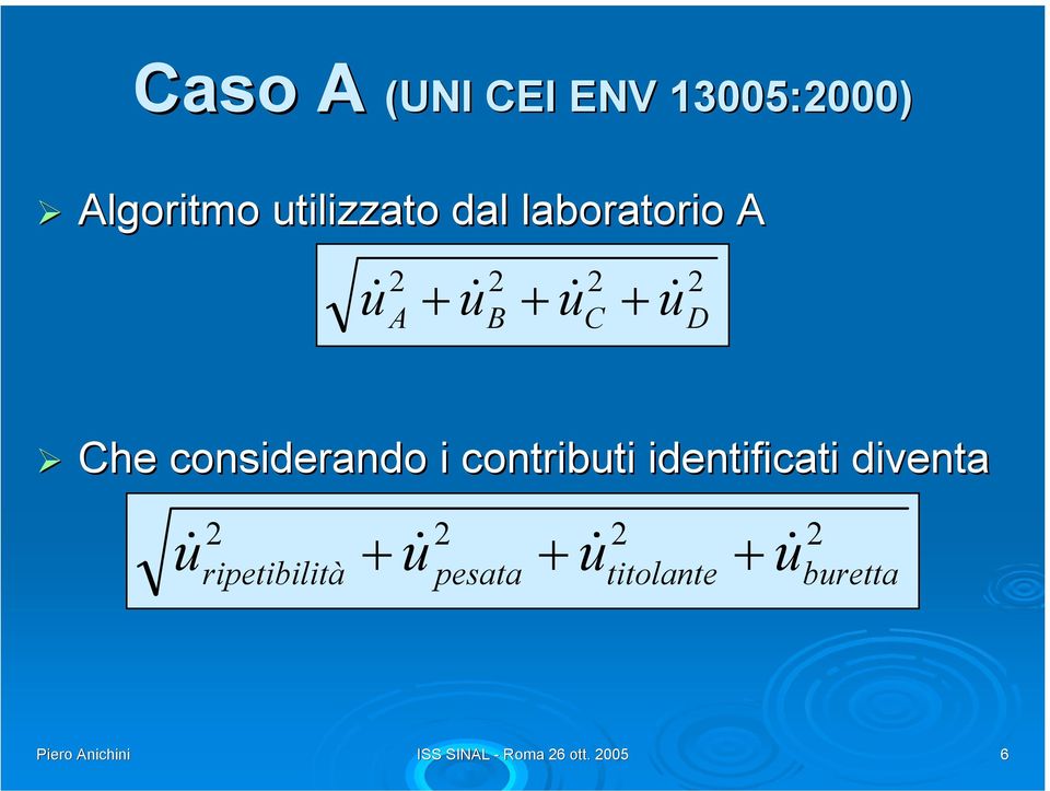 i contributi identificati diventa ripetibilità pesata