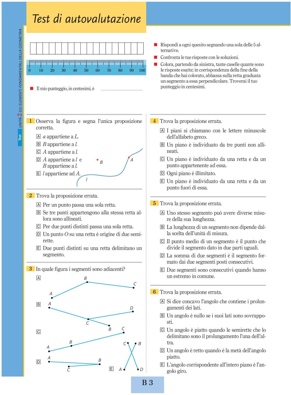 l n Riponi ogni quio gnno un ol ll lniv. n onfon l u ipo on l oluzioni. n olo, pno ini, n ll qun ono l ipo ; in oiponnz ll fin ll n h hi oloo, ull gu un gmno ppniol. Tovi il uo punggio in nimi.