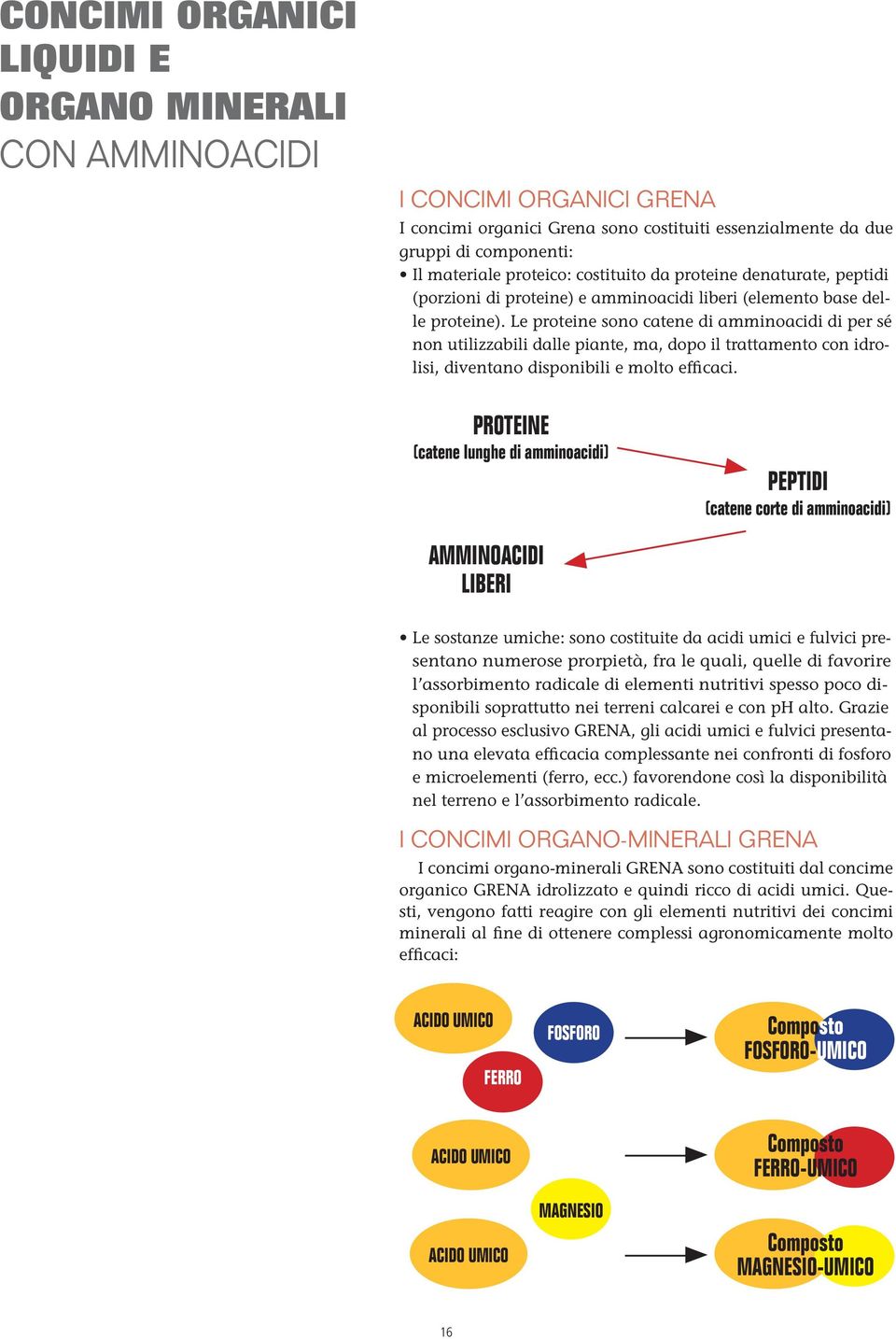 Le proteine sono catene di amminoacidi di per sé non utilizzabili dalle piante, ma, dopo il trattamento con idrolisi, diventano disponibili e molto efficaci.