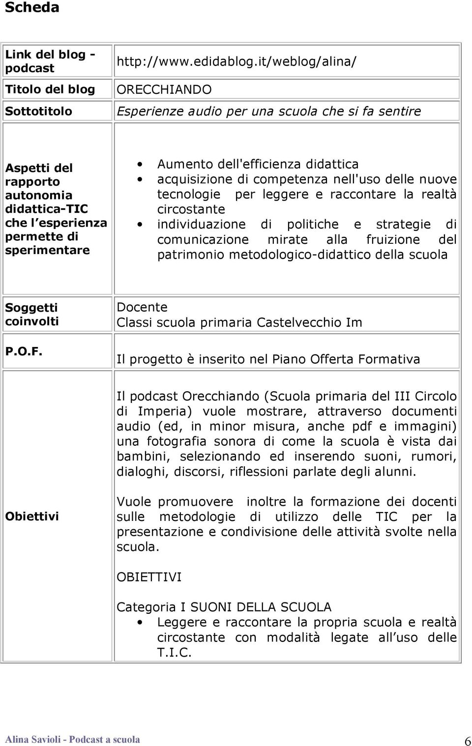 acquisizione di competenza nell'uso delle nuove tecnologie per leggere e raccontare la realtà circostante individuazione di politiche e strategie di comunicazione mirate alla fruizione del patrimonio