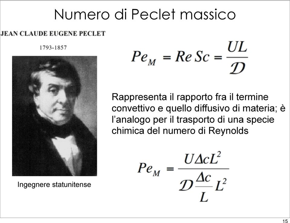 materia; è l analogo per il trasporto di una specie