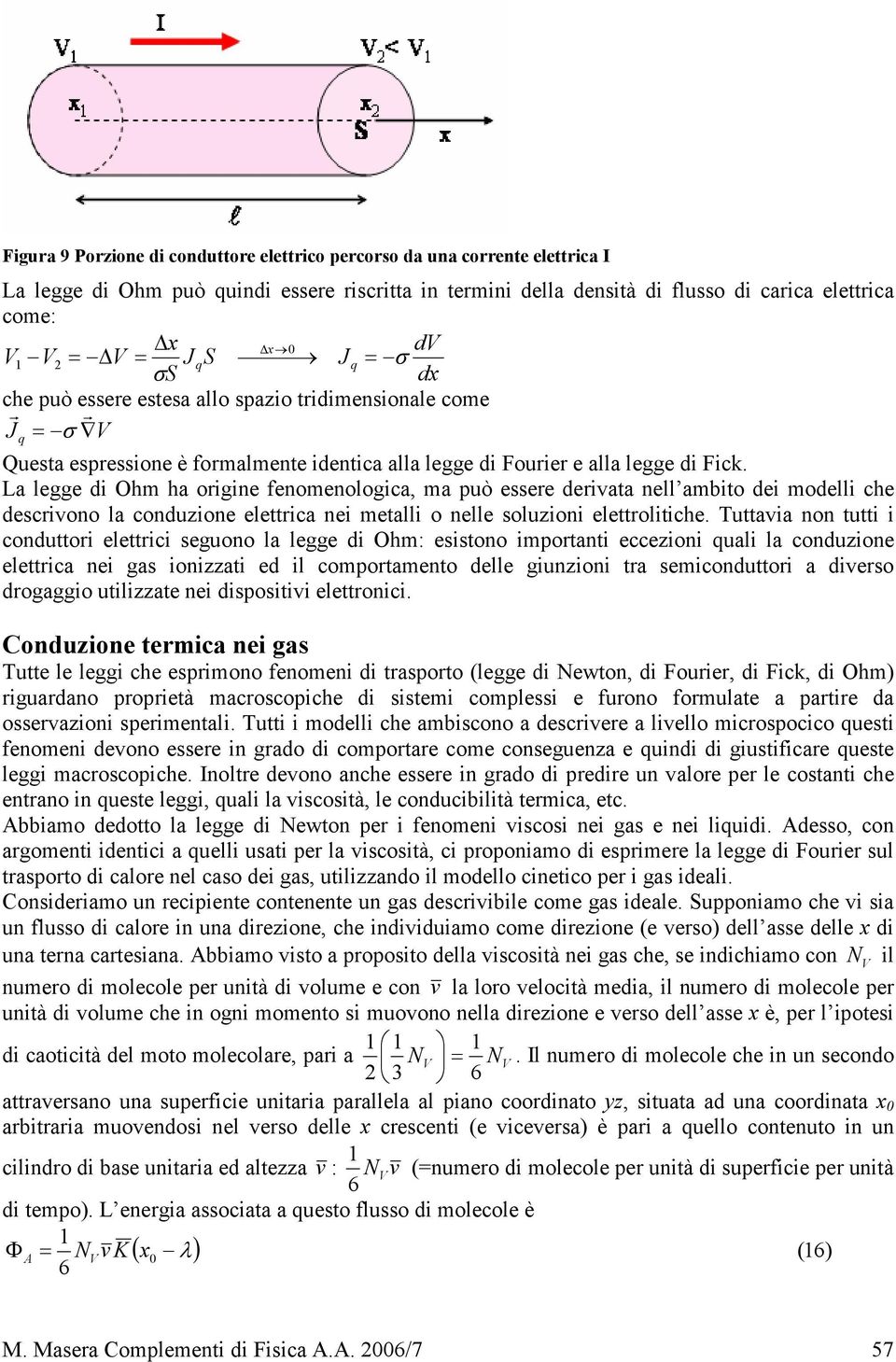 La legge di Ohm ha oigine fenomenologica, ma può essee deivata nell ambito dei modelli che descivono la conduzione elettica nei metalli o nelle soluzioni elettolitiche.