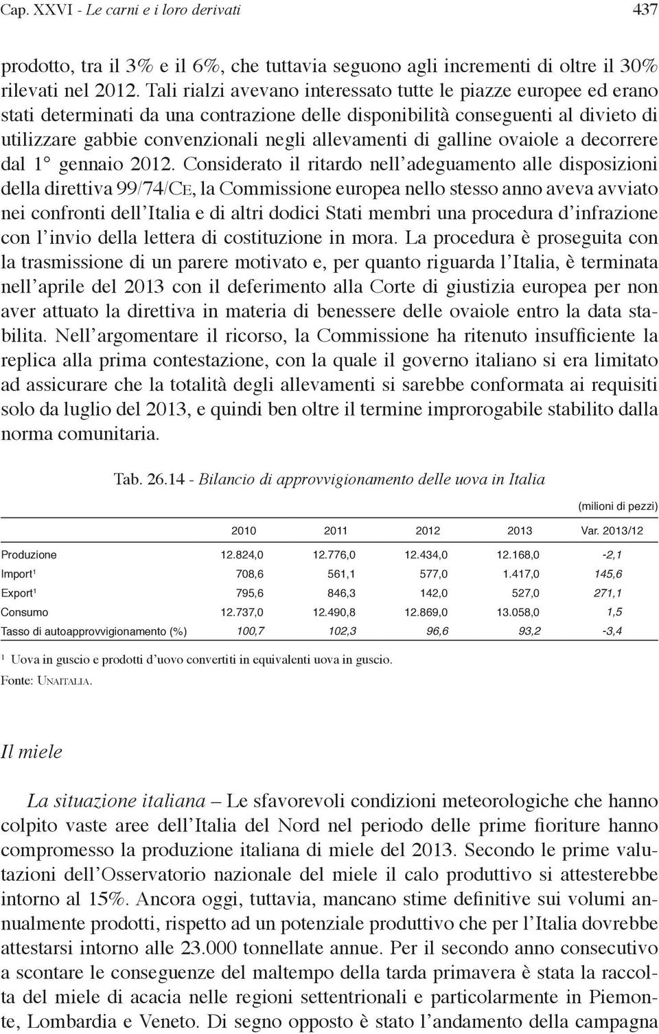 di galline ovaiole a decorrere dal 1 gennaio 2012.