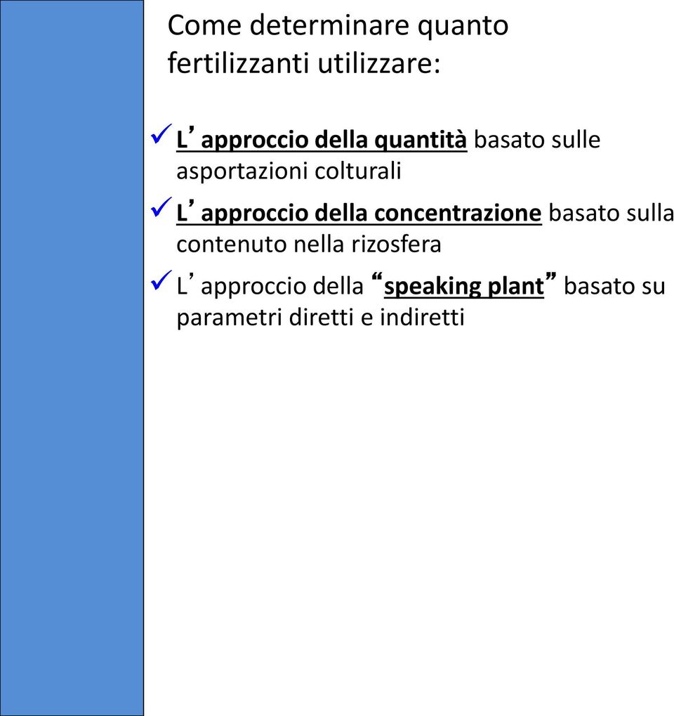 della concentrazione basato sulla contenuto nella rizosfera L