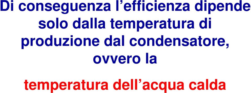 di produzione dal condensatore,