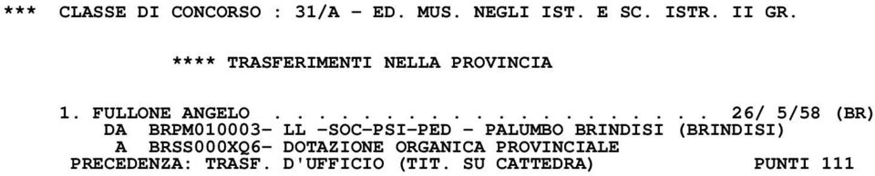 ................... 26/ 5/58 (BR) DA BRPM010003- LL -SOC-PSI-PED -