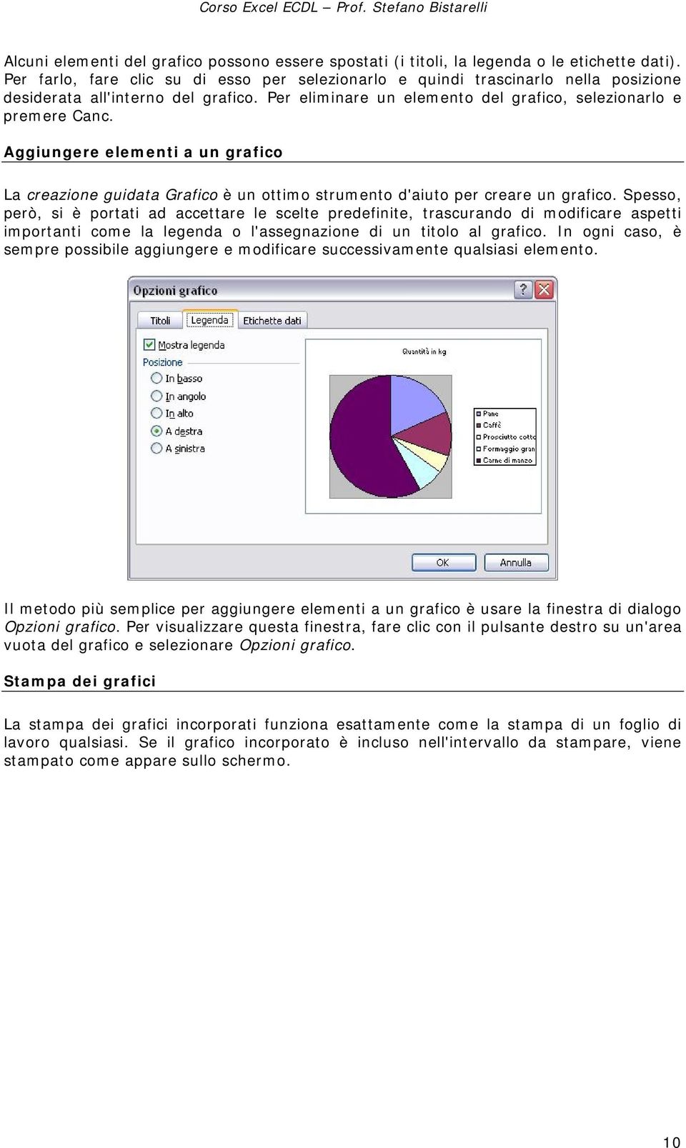 Aggiungere elementi a un grafico La creazione guidata Grafico è un ottimo strumento d'aiuto per creare un grafico.