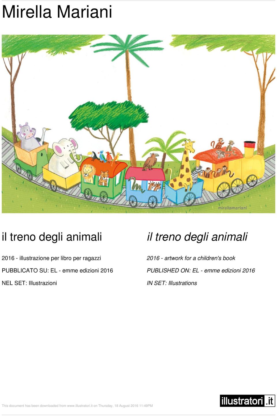 artwork for a children's book PUBBLICATO SU: EL -