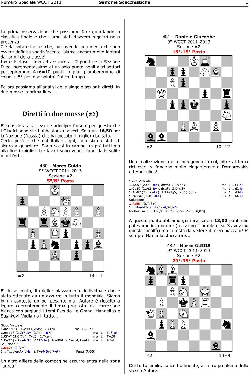 Ipotesi: riuscissimo ad arrivare a 12 punti nella Sezione D ed incrementassimo di un solo punto negli altri settori percepiremmo 4+6=10 punti in più: piomberemmo di colpo al 5 posto assoluto!