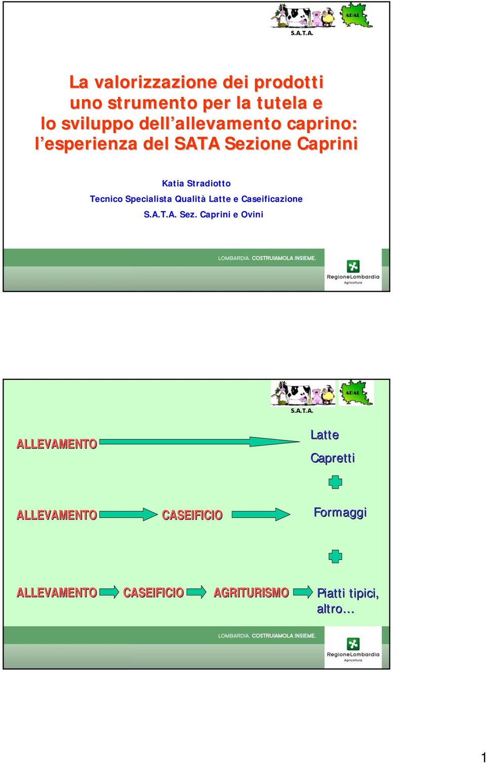 Specialista Qualità Latte e Caseificazione Sez.