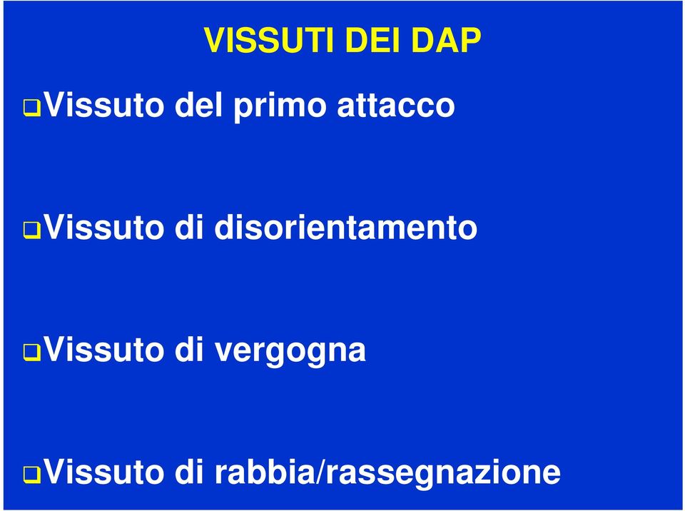 disorientamento Vissuto di