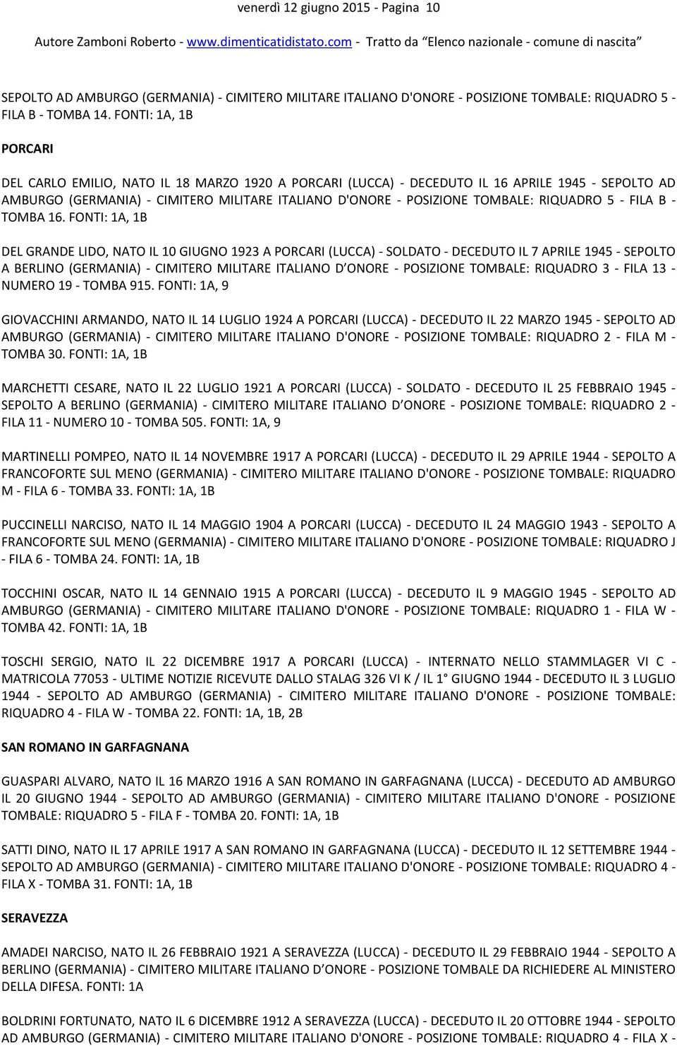 FILA B - TOMBA 16.