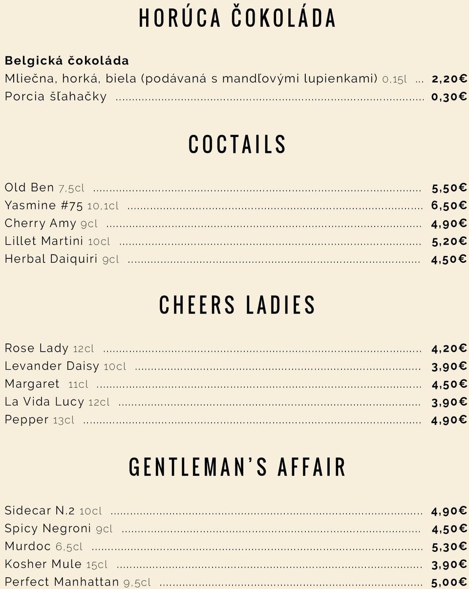 .. 4,50 CHEERS LADIES Rose Lady 12cl... 4,20 Levander Daisy 10cl... 3,90 Margaret 11cl... 4,50 La Vida Lucy 12cl... 3,90 Pepper 13cl.