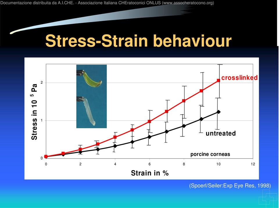 4 6 8 10 12 Strain in % porcine