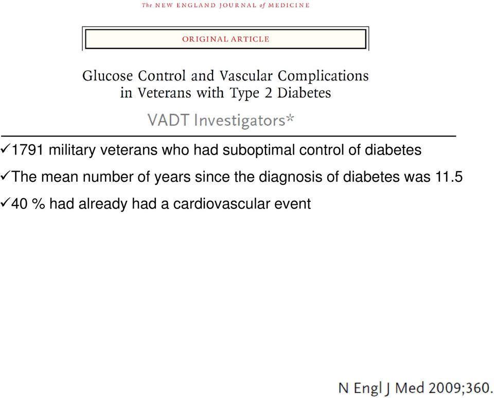 years since the diagnosis of diabetes was