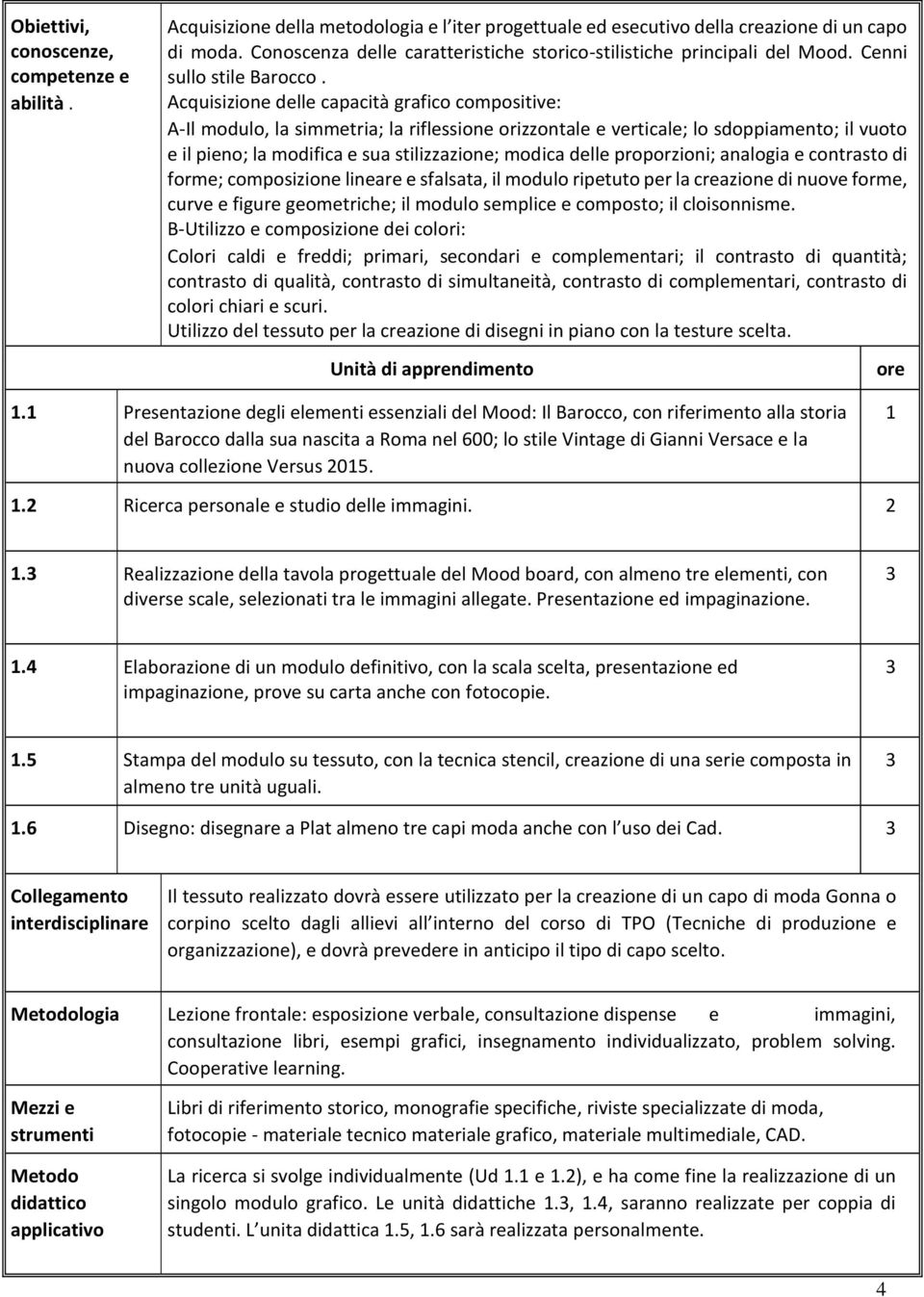 Acquisizione delle capacità grafico compositive: A-Il modulo, la simmetria; la riflessione orizzontale e verticale; lo sdoppiamento; il vuoto e il pieno; la modifica e sua stilizzazione; modica delle