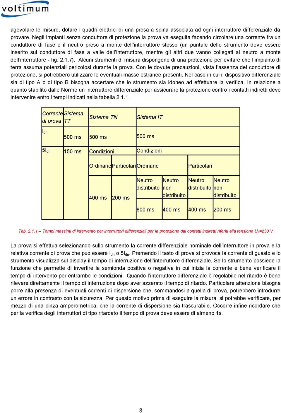 strumento deve essere inserito sul conduttore di fase a valle dell interruttore, mentre gli altri due vanno collegati al neutro a monte dell interruttore - fig. 2.1.7).