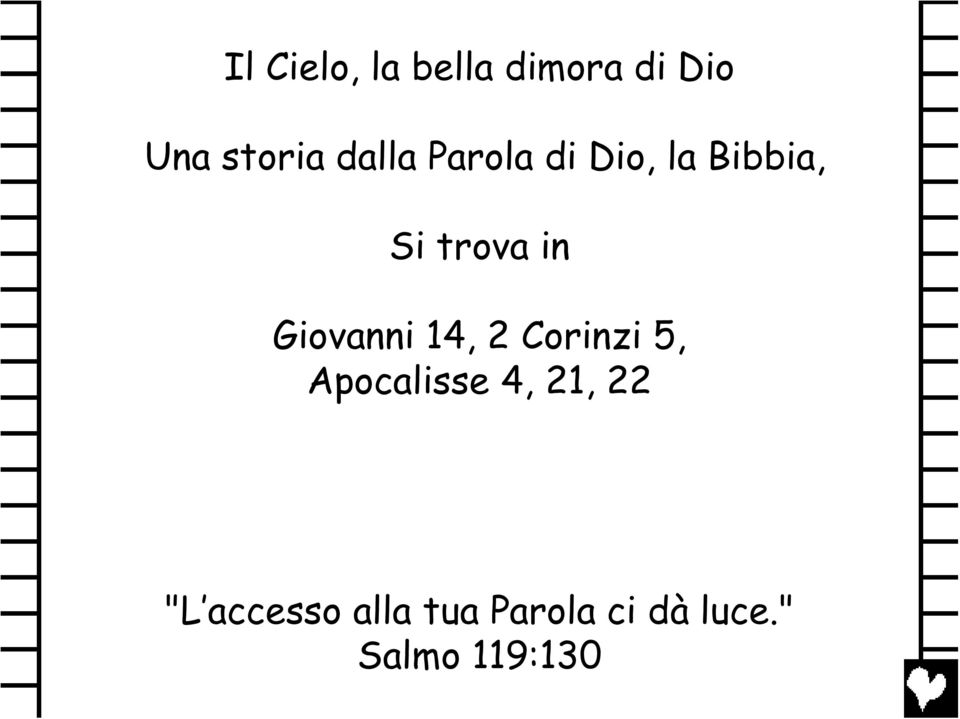 Giovanni 14, 2 Corinzi 5, Apocalisse 4, 21, 22